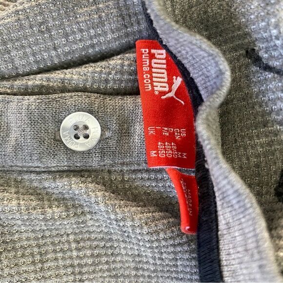 Puma Red Bull Racing Team Gray Henley Tee Size M - Picture 10 of 11